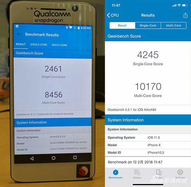Snapdragon 845 VS Apple A11 Bionic Chip With iPhone X Scores 43