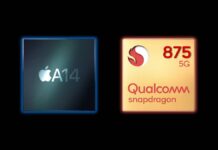 Snapdragon 875 Vs a14 comparison features