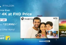 TCL iFFALCON Giving Exciting Offers On 4K QLED, UHD, and Android TV On Flipkart