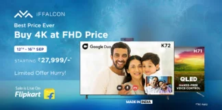 TCL iFFALCON Giving Exciting Offers On 4K QLED, UHD, and Android TV On Flipkart
